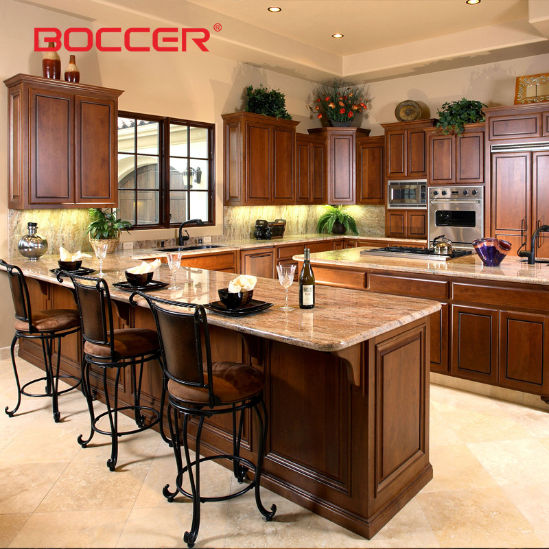 Open-Concept Solid Wood Cabinet with Smart Lighting