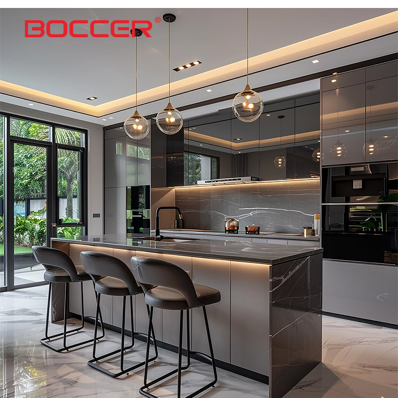 Minimalist Modern Kitchen Cabinets for High-End Homes