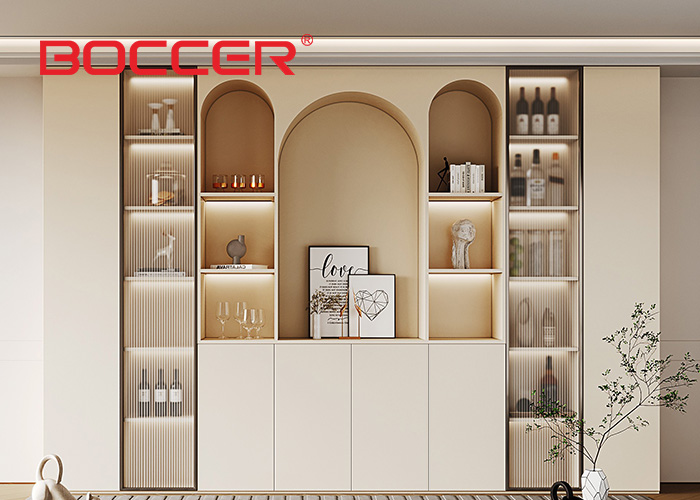 Bookcase with Built-In Lighting for Enhanced Display